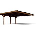Carport Forest Style double adossable en bois