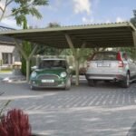 Carport double WEKA 609 imprégné 604 x 621 cm