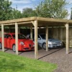 Carport double WEKA 618 Imprégné 603 x 802cm