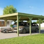 Carport double WEKA 609 Imprégné 604 x 812 cm