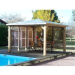 Abri de piscine BLUETERM 14,36 m² deux parois à ventelles – Image 2