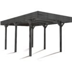 Carport bois Forest Style toit plat 15,56 m² 1 voiture – Image 2