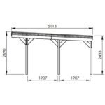 Carport Forest Style double adossable en bois – Image 2