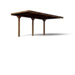 Carport Forest Style  en bois VICTOR 1 voiture – Image 2