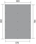 Carport double WEKA 618 Imprégné 603 x 802cm – Image 2