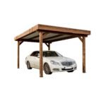 Carport CENTRALE BRICO en bois avec couverture acier galvanisé 17.5m2 – Image 2