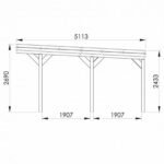 Carport double en bois VICTOR Forest Style – Image 3