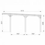 Carport Forest Style  en bois VICTOR 1 voiture – Image 3