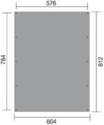 Carport double WEKA 609 Imprégné 604 x 812 cm – Image 3