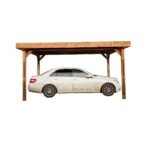 Carport CENTRALE BRICO en bois avec couverture acier galvanisé 17.5m2 – Image 3