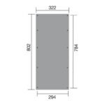 Carport WEKA bois 617 T3 sans toit imprégné autoclave – Image 3