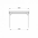 Carport Forest Style en bois JEAN 1 voiture – Image 4