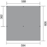 Carport double WEKA Y 612 594×606 – Image 4
