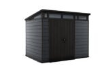 Abris de jardin gris anthracite CORTINA 97 en résine KETER  6m²