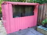 Container Bar Pliable 3 × 2 mètres – Rose RAL 3014