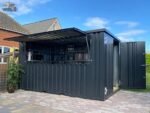 Container bar pliable 4 × 2 mètres – Noir RAL 9005 – Image 3
