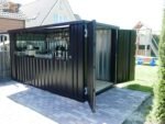 Container bar pliable 4 × 2 mètres – Noir RAL 9005 – Image 5