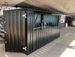Container bar pliable 4 × 2 mètres – Noir RAL 9005 – Image 6