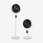 AirFlo 43" Ventilateur sur pied hybride - Circulateur d'air ultra-silencieux - Blanc/Noir – Image 11