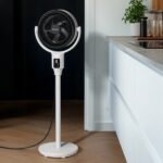 AirFlo 43" Ventilateur sur pied hybride - Circulateur d'air ultra-silencieux - Blanc/Noir – Image 4
