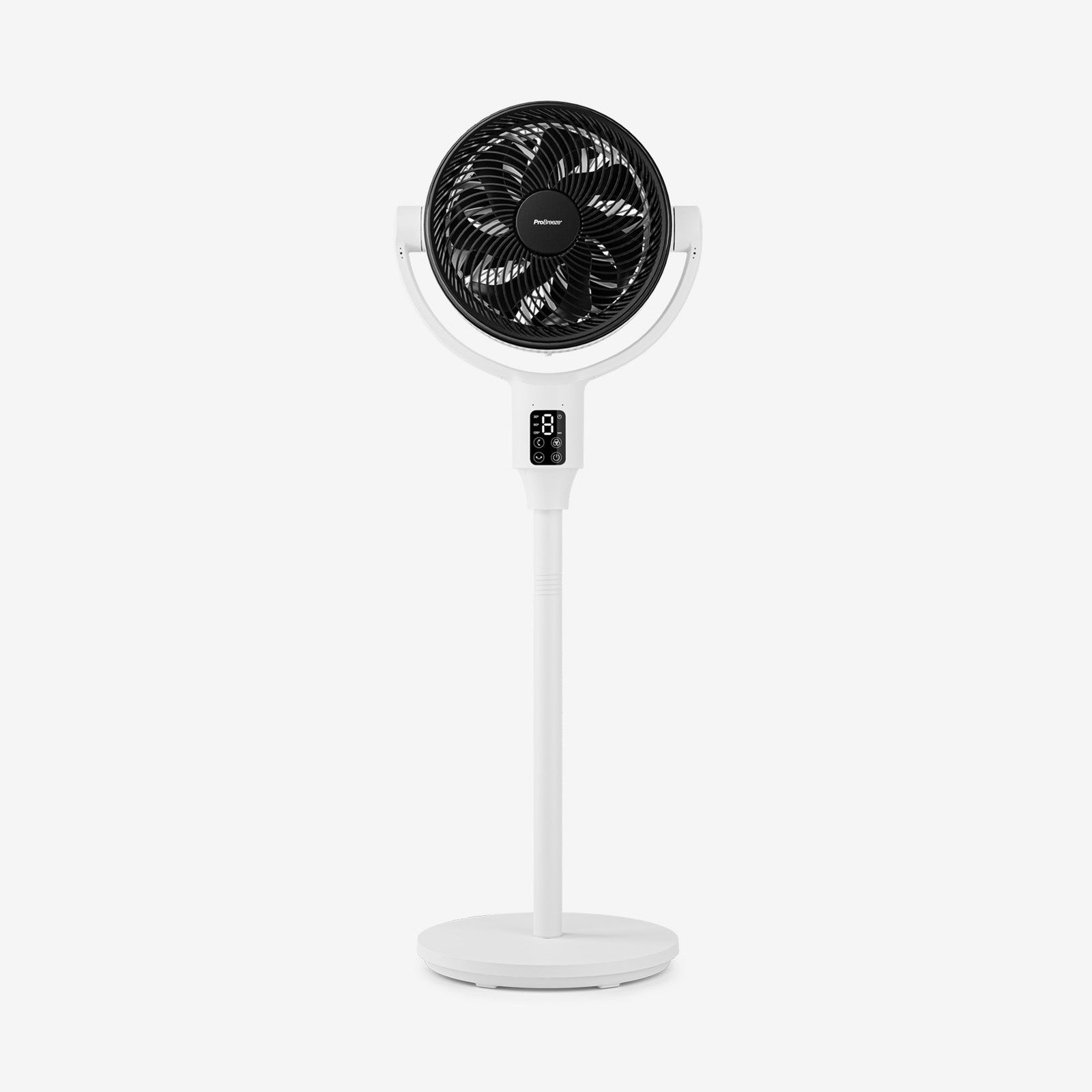 PB-F-27W_HERO_v1.jpg AirFlo Plus 44" Ventilateur sur pied hybride - Circulateur d'air ultra-silencieux - Blanc/Noir – Image 1