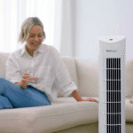 30" Ventilateur tour oscillant - Blanc – Image 2