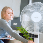 Rénové - 16" Ventilateur sur pied avec 4 modes de ventilation et télécommande - Blanc – Image 2