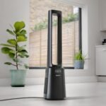 OmniAir 41" Ventilateur tour sans pales haut de gamme et purificateur d'air avec contrôle via application intelligente - Noir – Image 2