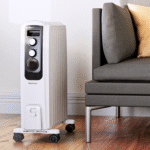 Radiateur d'huile 2000W avec affichage numérique - 8 ailettes, minuterie, 4 paramètres de chaleur – Image 4