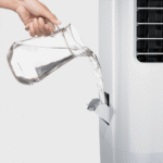 Refroidisseur d'air portable 10 L avec 4 modes de fonctionnement, 3 vitesses de ventilateur, écran LED  & Télécommande – Image 4