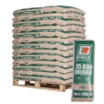 Pellets van roje palette 65 sacs de 15 kg haute