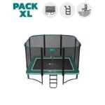 Trampoline Apollo Sport 300cm – Filet de protection – échelle + Kit d&rsquo;ancrage