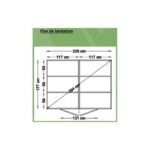 Abri de jardin Skur 1 2,19m² + plancher traité peint gris Baltic – Image 3