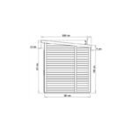 Abri de jardin Skur 1 2,19m² + plancher traité peint gris Baltic – Image 2