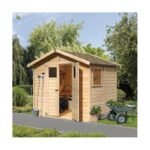 Abri de jardin Dalin 1 de 4,41m² panneaux bois 14mm – Karibu