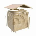 Abri de jardin Dalin 1 de 4,41m² panneaux bois 14mm – Karibu – Image 7