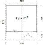 PALMAKO Abri de jardin Britta 19.7 m² en bois massif 40 mm – Image 8