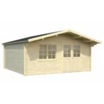 PALMAKO Abri de jardin Britta 22.3 m² en bois massif 40 mm