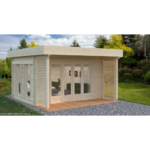 PALMAKO Abri de jardin CAROLINE 10.2 m² en bois massif 44 mm – Image 2