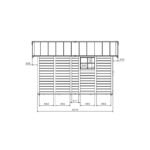 Abri de jardin en PVC 11,2m² DECO gris foncé et blanc Grosfillex – Image 7