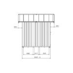Abri de jardin en PVC 4,9m² UTILITY blanc et gris bleu Grosfillex – Image 3