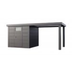 Abri de jardin Eleganto / Classico 2424 Anthracite avec Lounge large à droite