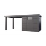 Abri de jardin Eleganto / Classico 2424 Anthracite avec Lounge large à gauche