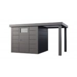 Abri de jardin Eleganto / Classico 2424 Anthracite avec Lounge small à droite