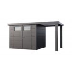 Abri de jardin Eleganto / Classico 2724 Anthracite avec Lounge small ouvert à droite