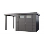 Abri de jardin Eleganto / Classico 2724 Anthracite avec Lounge small ouvert à gauche