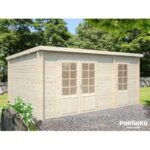 PALMAKO Abri de jardin Ella 13.1 m² en bois massif 28 mm – Image 4