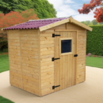 Abri de jardin en bois 2,56m² – panneaux 16mm + plancher – Habrita – Image 2