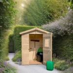 Abri de jardin en bois 2,56m² – panneaux 16mm + plancher – Habrita – Image 11