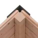 Abri de jardin en bois gris anthracite 19mm – acier gris anthracite – 4,45m² Jupiter C – Karibu – Image 6